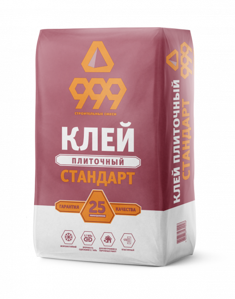 Клей плиточный 999 СТАНДАРТ 25КГ 