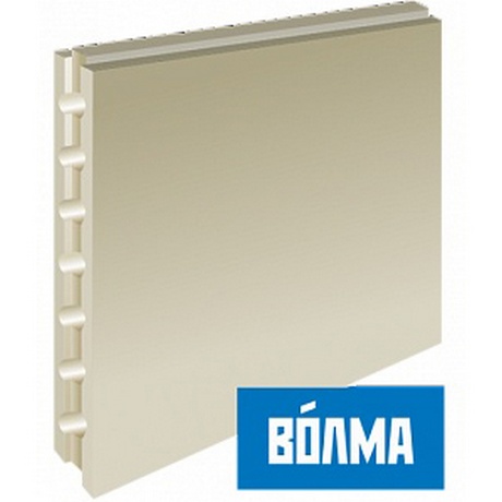 Плита гипсовая пазогребневая (ПГП) Волма  667x500x80 мм пустотелая