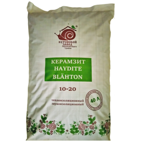 Керамзит фракция 10-20 мм, 40 л