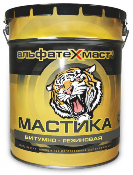 Мастика битумно-резиновая "АЛЬФАТЕХМАСТ" 18 кг