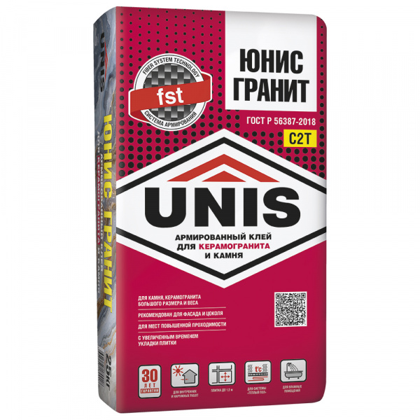 Клей плиточный UNIS Гранит 25кг (48шт)