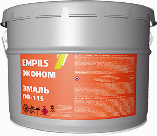 Эмаль EMPILS  20 кг  серая  ЭКОНОМ  ПФ-115