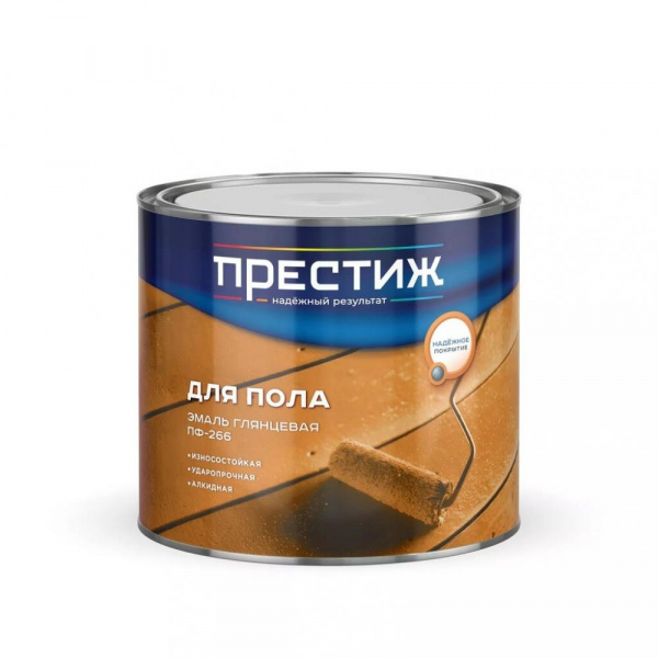 Эмаль Престиж  для пола  1,9 кг  золотисто-коричневая  ПФ-266