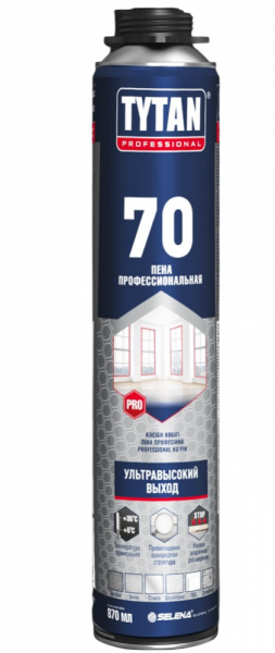 Пена монтажная  "ЛЕТО" Титан Профессионал 70л 870 мл
