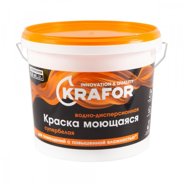 Кр. В\д КРАФОР интерьерная моющаяся 6,5 кг              