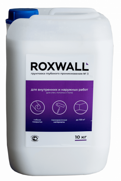 Грунтовка ROXWALL глубокого проникновения, 10л