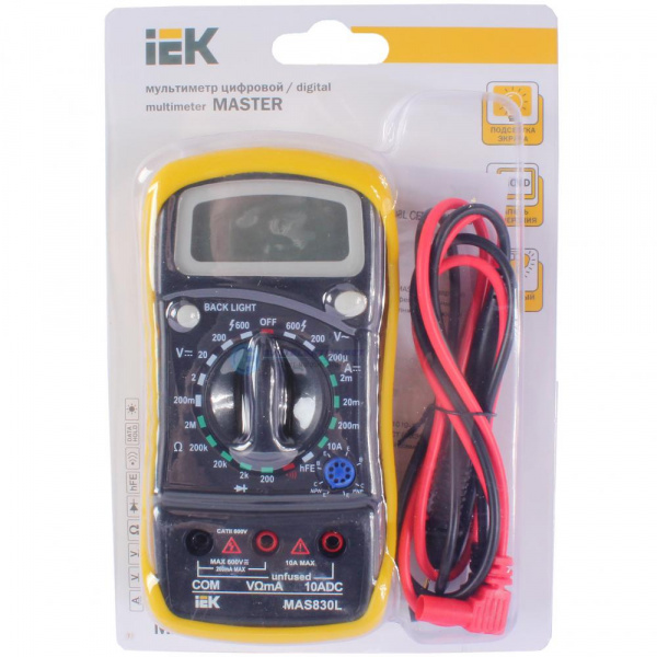 Мультиметр Master MAS830L TDM 3L-830