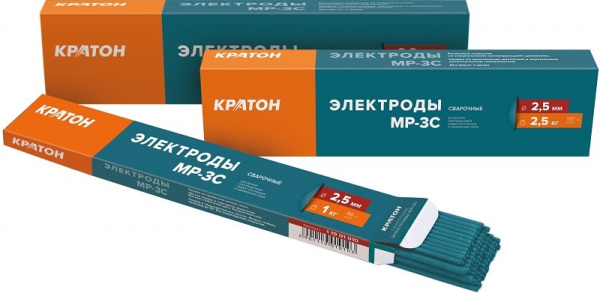 Электроды "КРАТОН" МР-3С 2,5 мм 1кг