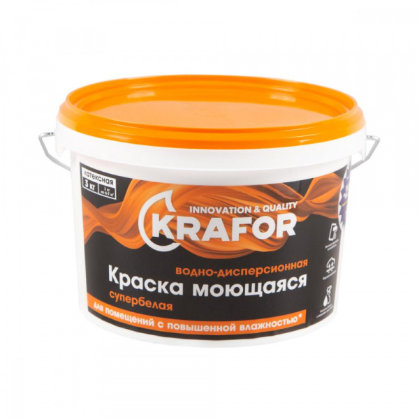 Кр. В\д КРАФОР интерьерная моющаяся 3 кг              