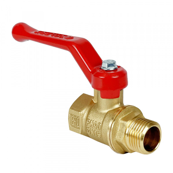 Кран шаровой VALFEX 3/4" внутренняя-наружная резьба ручка-РЫЧАГ, латунь