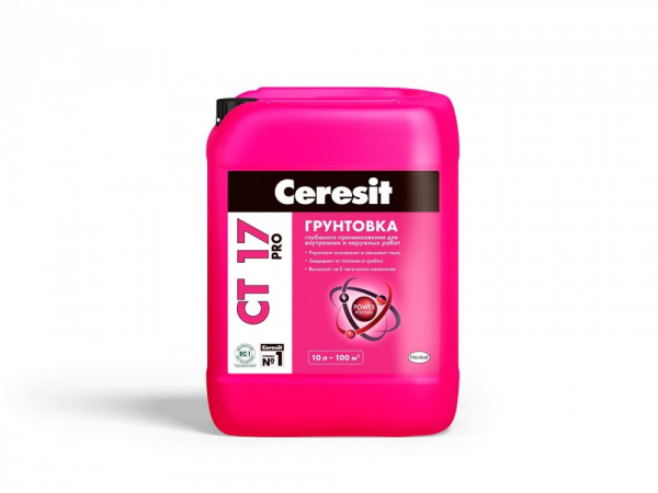 ГРУНТОВКА УКРЕПЛЯЮЩАЯ  CT 17 PRO 10 Л "CERESIT"